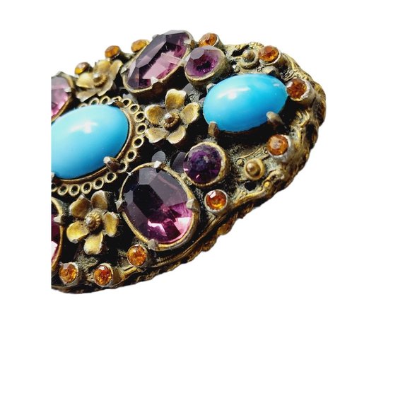 Antique Austro Hungarian Huge Brooch (A750) - Picture 4 of 7